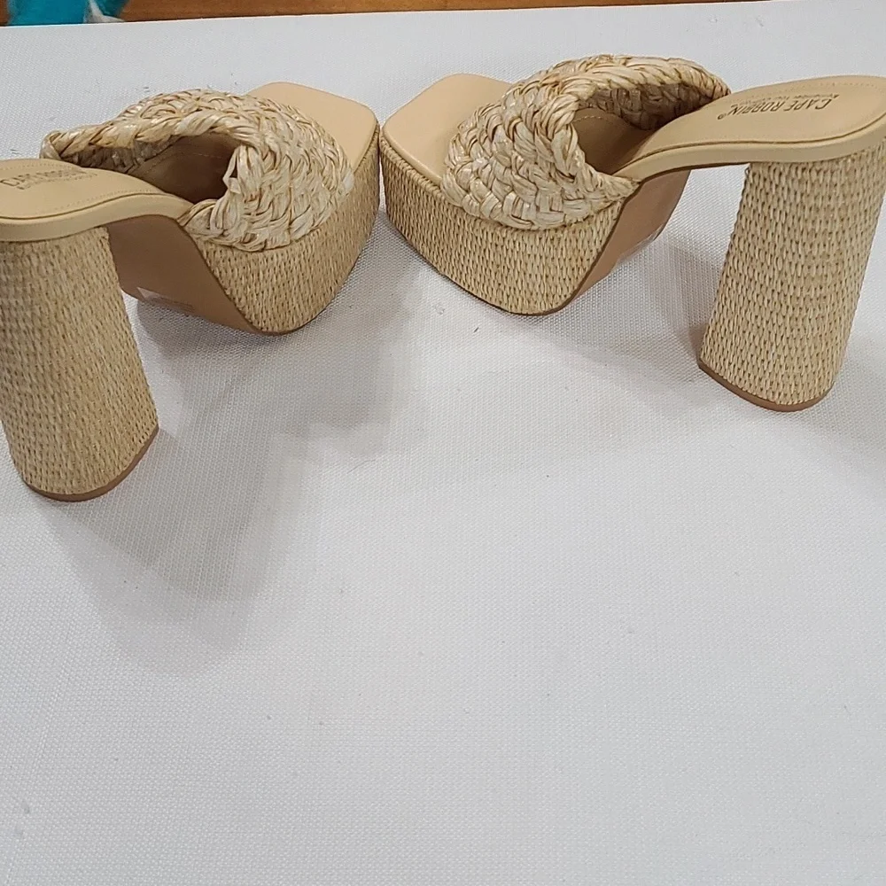 Cape Robbin Yara Woven Platform Sandals Womens‎ Summer Sz 10 EUC